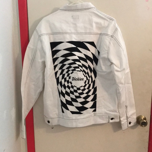 dickies white denim jacket